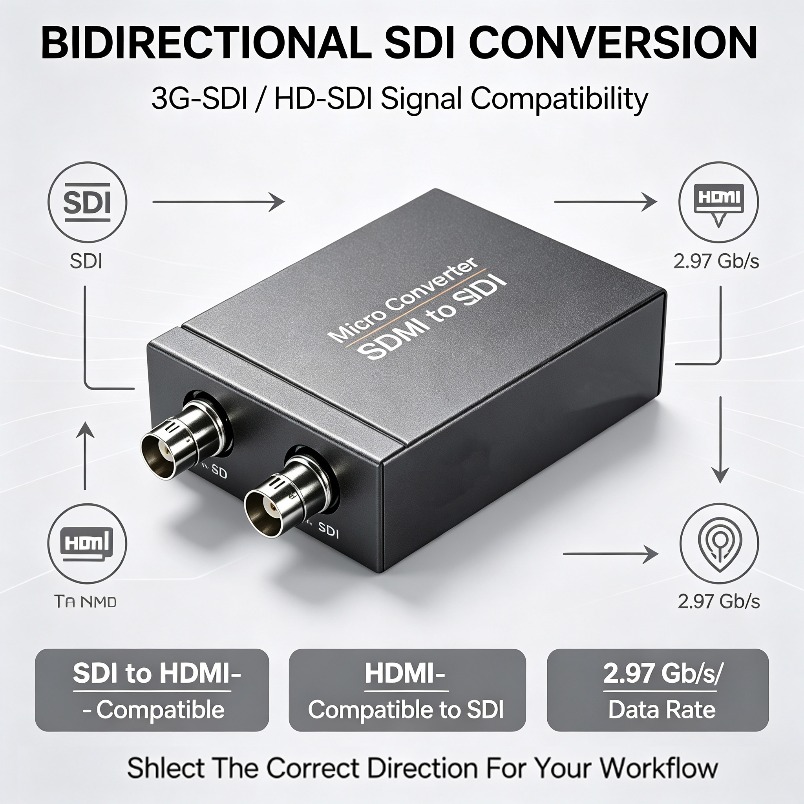 Sdi To Hdmi Converter Broadcast - Konwerter HDMI-kompatybilny na SDI 3G-SDI HD-SDI