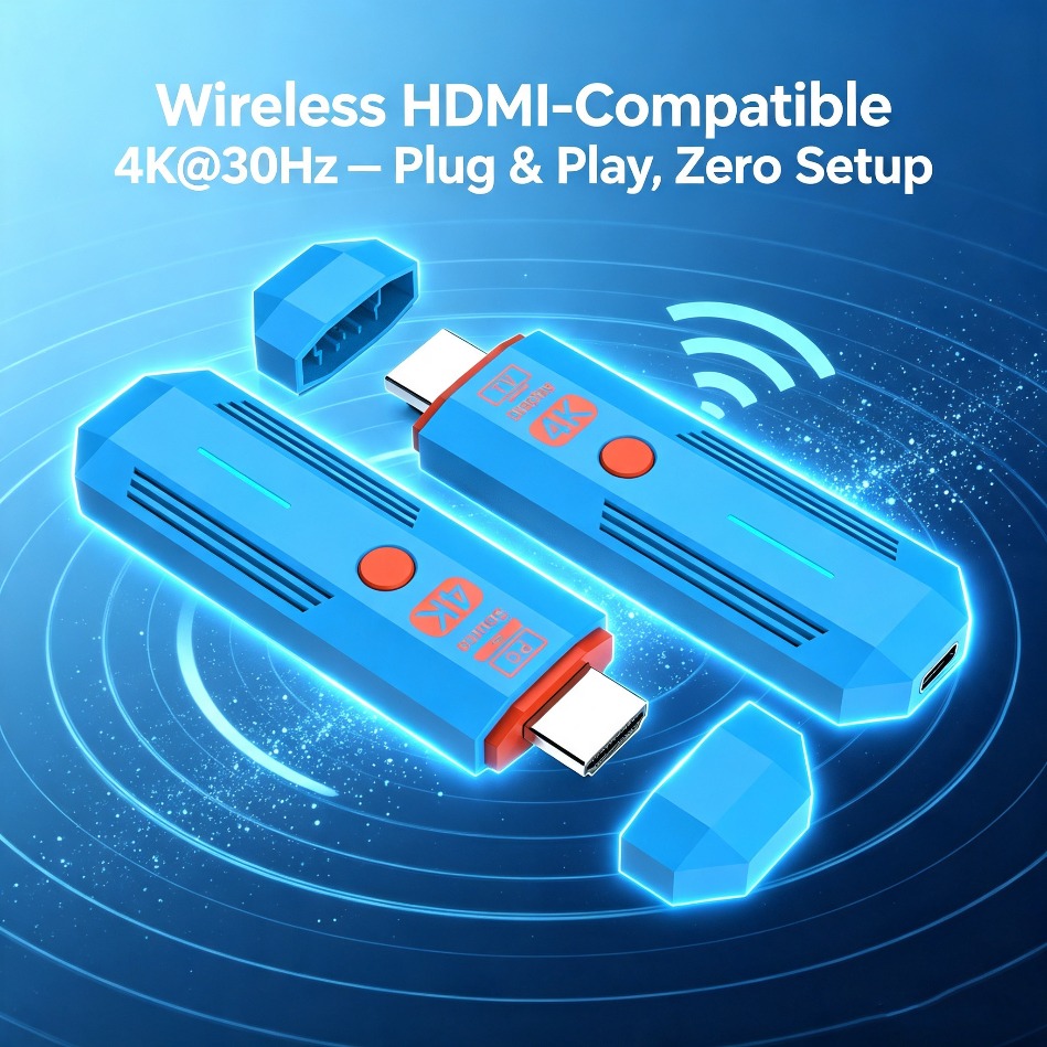 Wireless Hdmi Transmitter And Receiver 4K - Bezprzewodowy nadajnik i odbiornik HDMI 4K