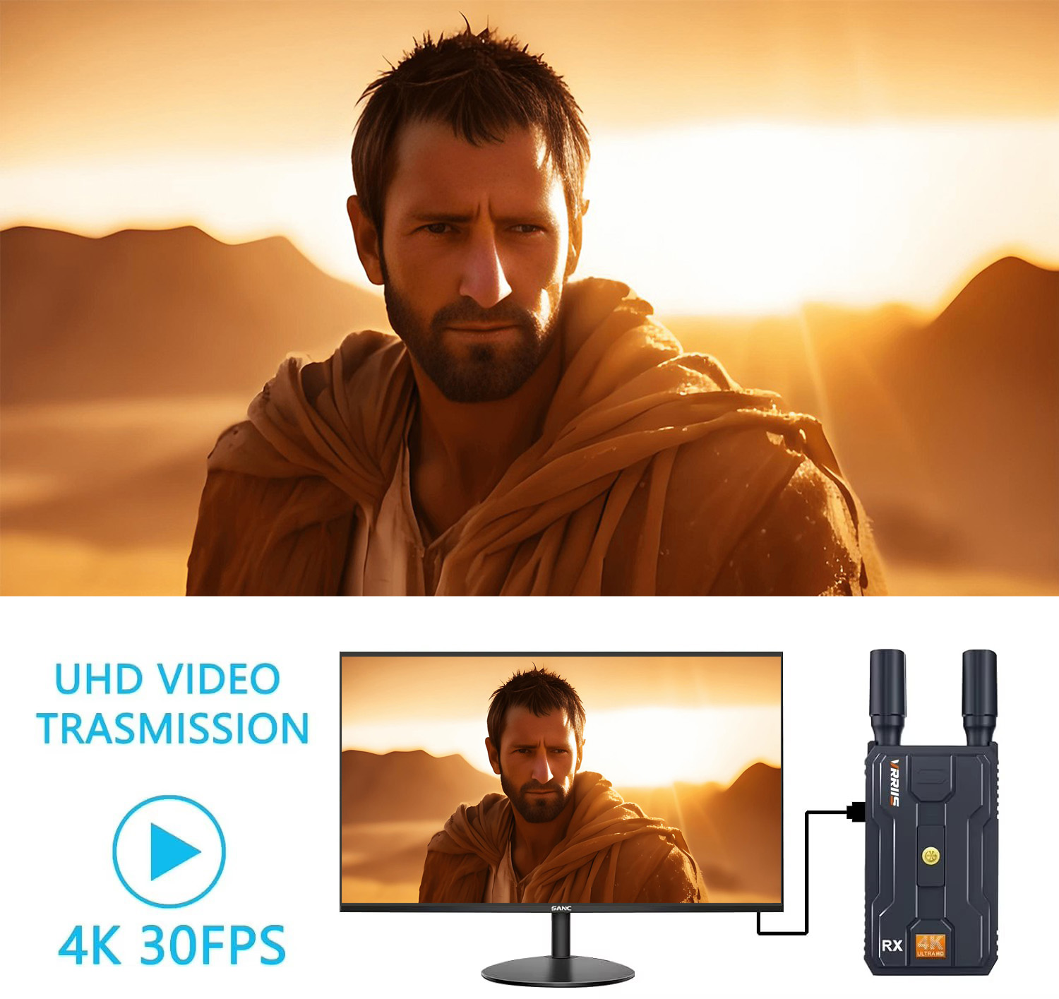 Wireless Video Transmitter For Camera Dslr - Zestaw nadajnika i odbiornika wideo HDMI