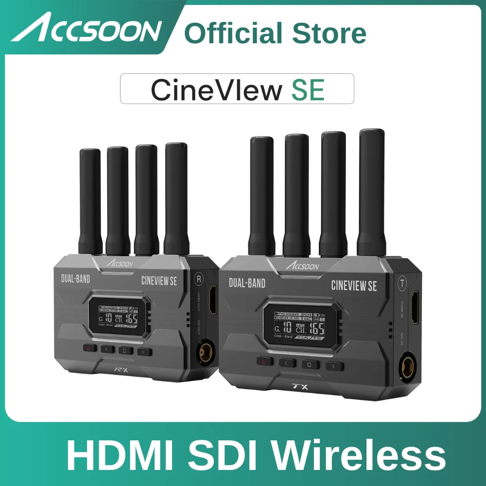 Wireless Sdi Transmitter Video 1000Ft - Accsoon CineView SE HDMI Transmitter Bezprzewodowy