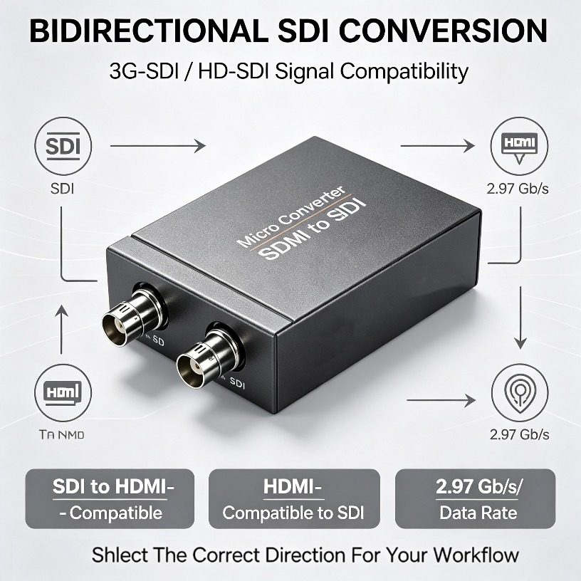 Sdi To Hdmi Converter Broadcast - Konwerter HD-SDI 3G-SDI na HDMI z