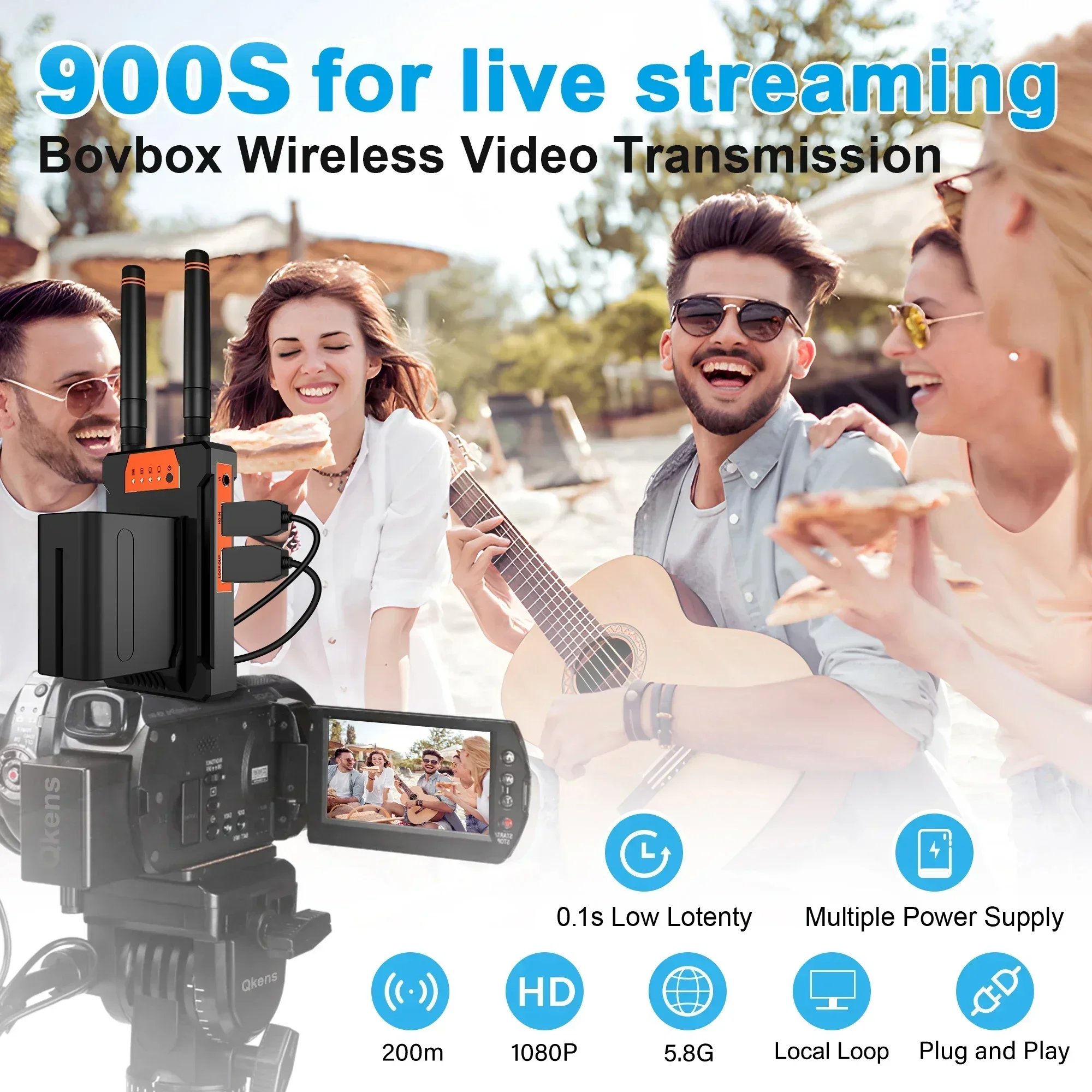 Wireless Video Transmitter For Camera Dslr - Bezprzewodowy przedłużacz HDMI o zasięgu 250