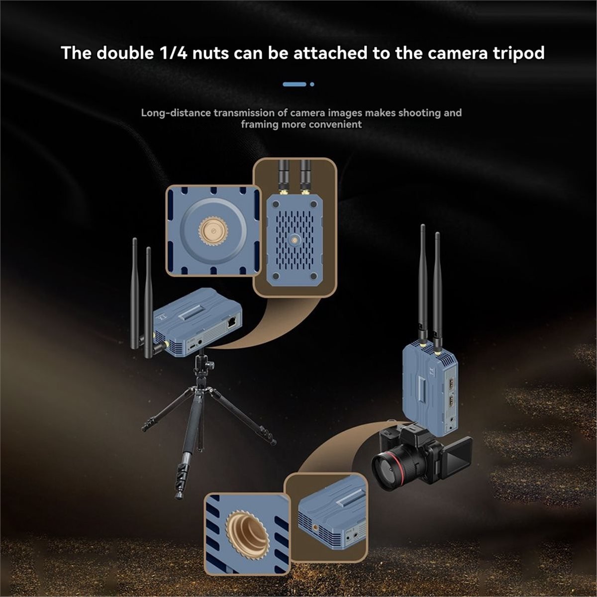 Wireless Video Transmitter For Camera Dslr - Bezprzewodowy transmisor i odbiornik wideo HDMI