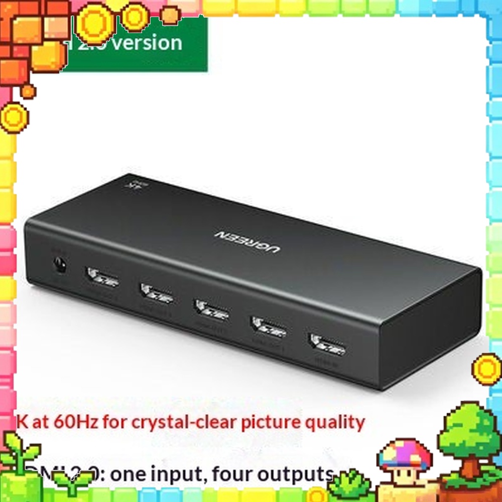 Hdmi Splitter 1 In 4 Out 4K 60Hz - UGREEN CM604 – rozdzielacz HDMI, 1