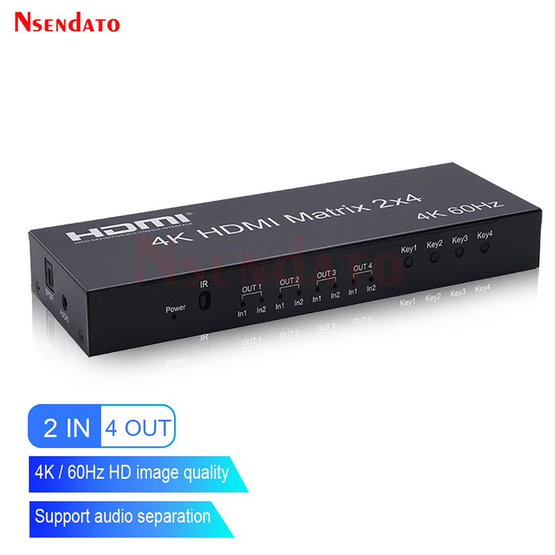 Matryca HDMI 4K 2x4, rozdziela – Hdmi Splitter 1 In 4 Out 4K 60Hz recenzja i cena