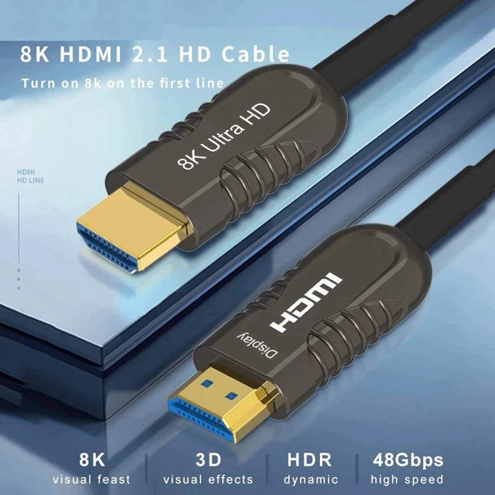 Kabel światłowodowy HDMI 8K 60 – Hdmi Fiber Optic Cable 50M 100M recenzja i cena