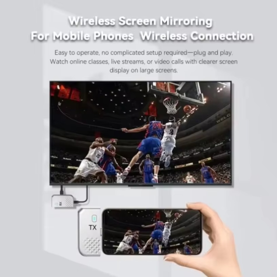Zestaw bezprzewodowego nadajni – Wireless Hdmi Receiver For Projector recenzja i cena