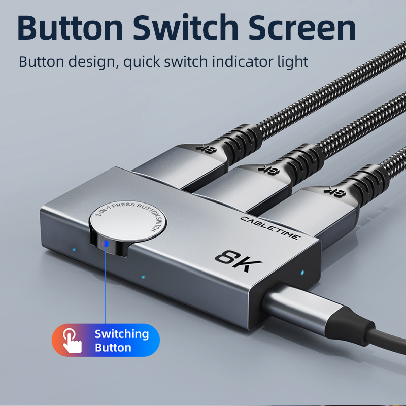 CABLETIME 8K 2 w 1 – rozdziela – Hdmi Splitter 1 In 4 Out 4K 60Hz recenzja i cena