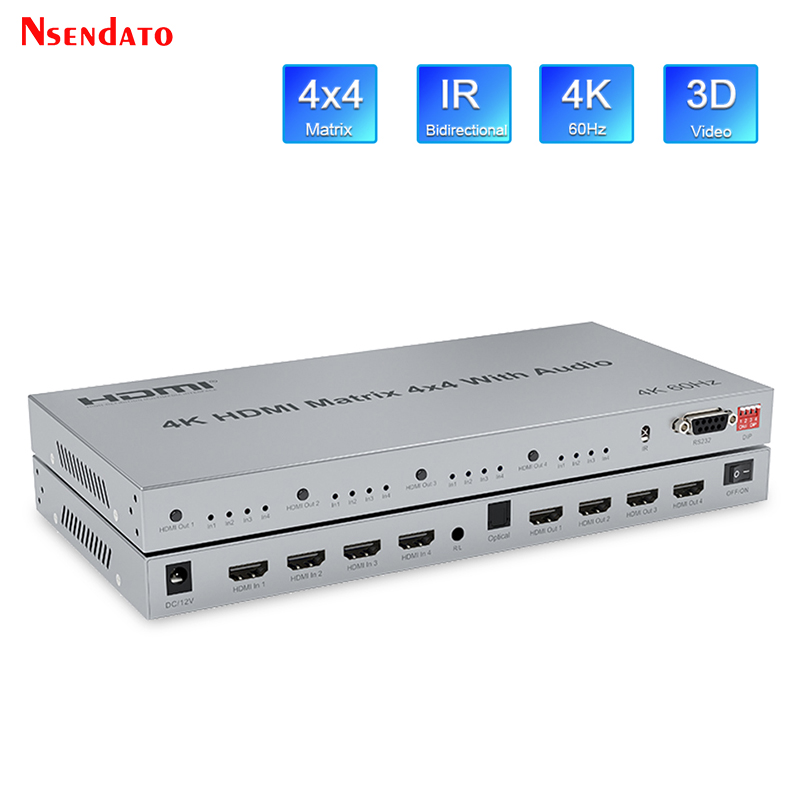 Matryca HDMI True Video Switch – Hdmi Matrix Switch 4X4 4K 60Hz recenzja i cena