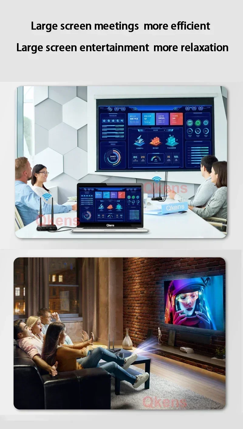 Nadajnik i odbiornik wideo bez – Wireless Hdmi Transmitter And Receiver 4K recenzja i cena