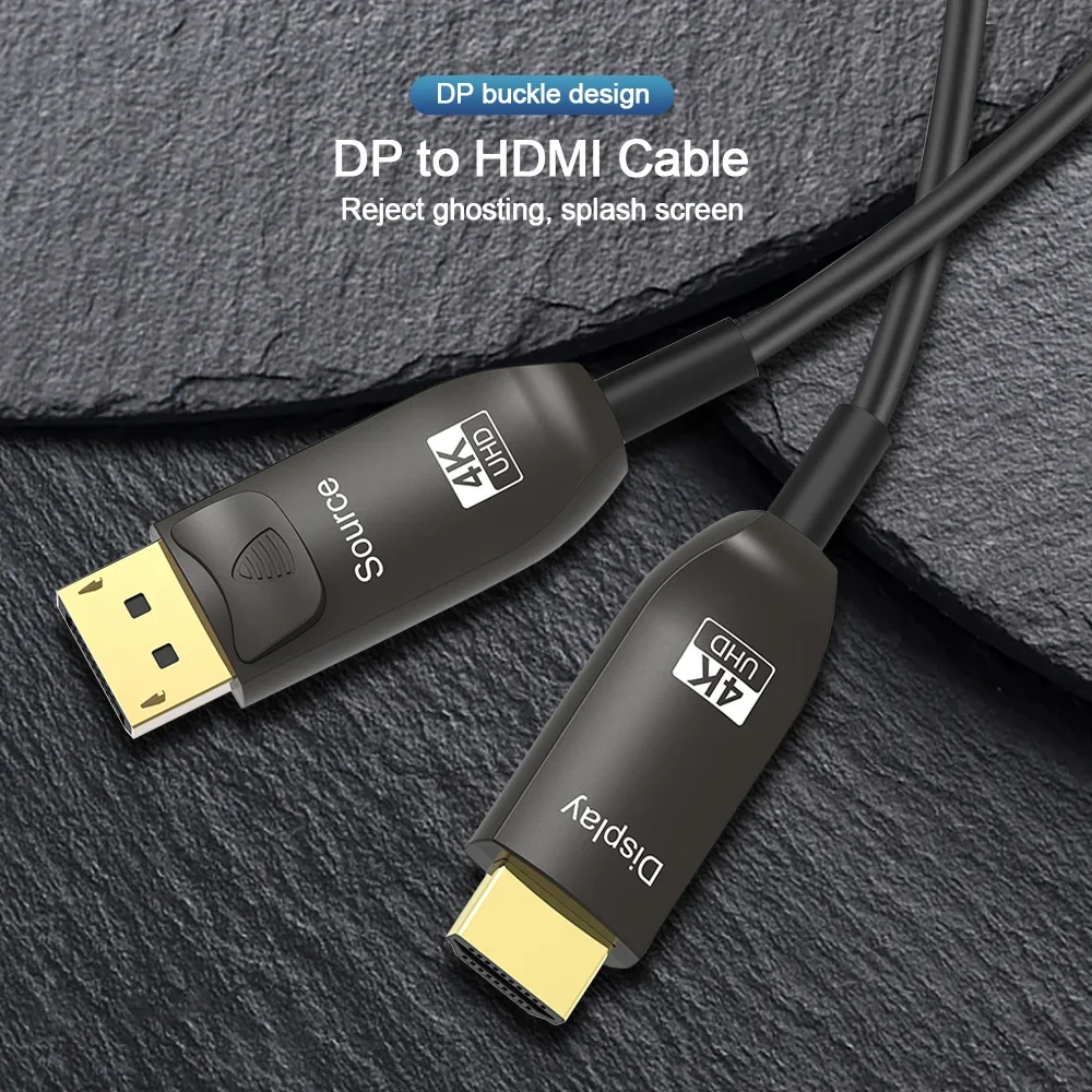 Kabel światłowodowy DisplayPor – Hdmi Fiber Optic Cable 50M 100M recenzja i cena