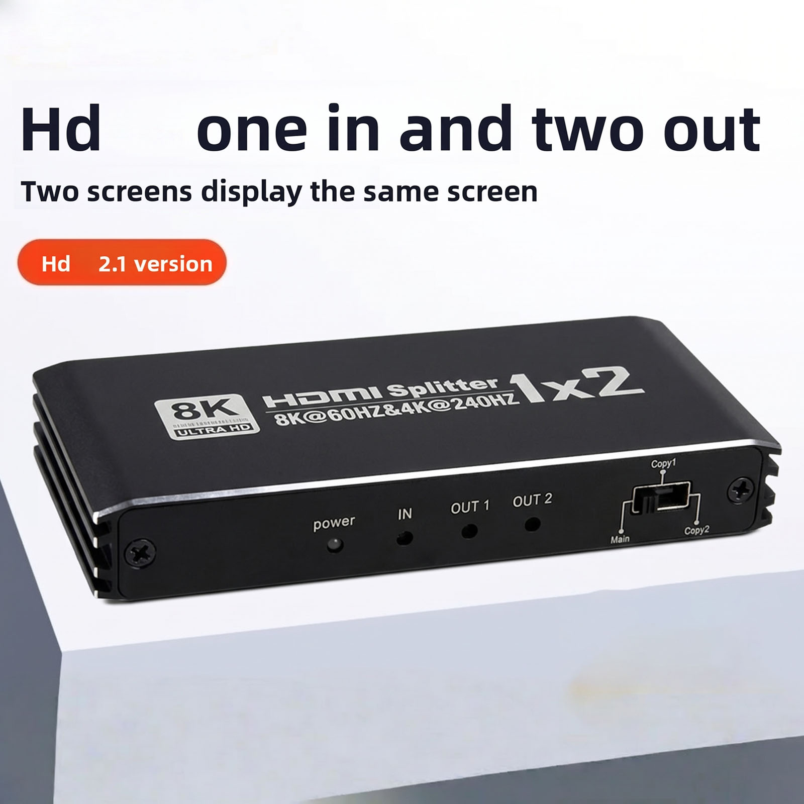 8K 60Hz, rozdzielacz HDMI z 1  – Hdmi Splitter 1 In 4 Out 4K 60Hz recenzja i cena