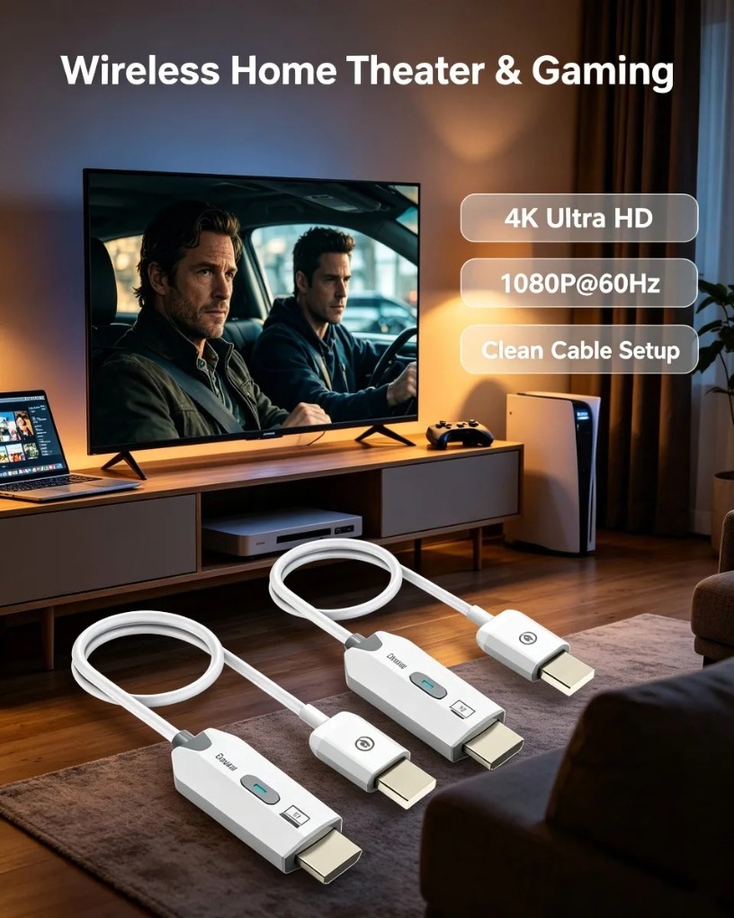 Bezprzewodowy przedłużacz HDMI – Wireless Hdmi Transmitter And Receiver 4K recenzja i cena