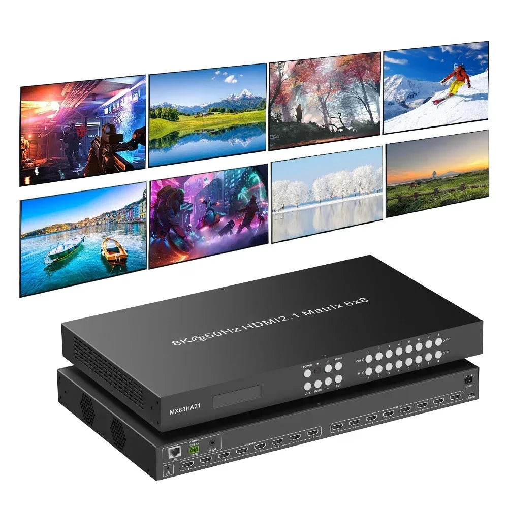 Nowa Fabryczna Matryca HDMI 8k – Hdmi Matrix Switch 4X4 4K 60Hz recenzja i cena