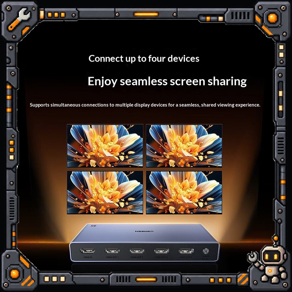 UGREEN CM713-25858 – rozdziela – Hdmi Splitter 1 In 4 Out 4K 60Hz recenzja i cena