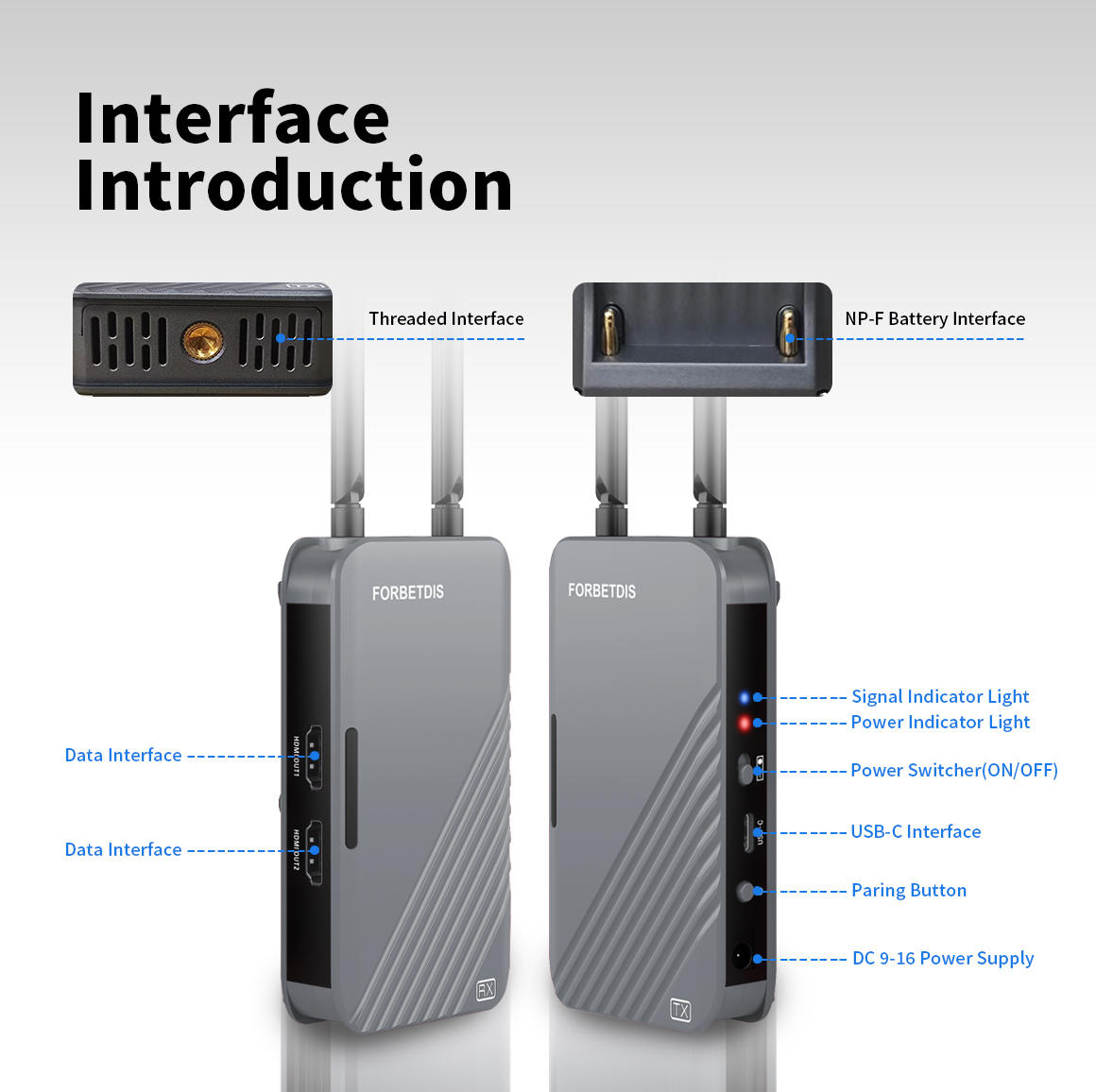 FORBETDIS JM500PRO 4K30fps Bez – Wireless Video Transmitter For Camera Dslr recenzja i cena