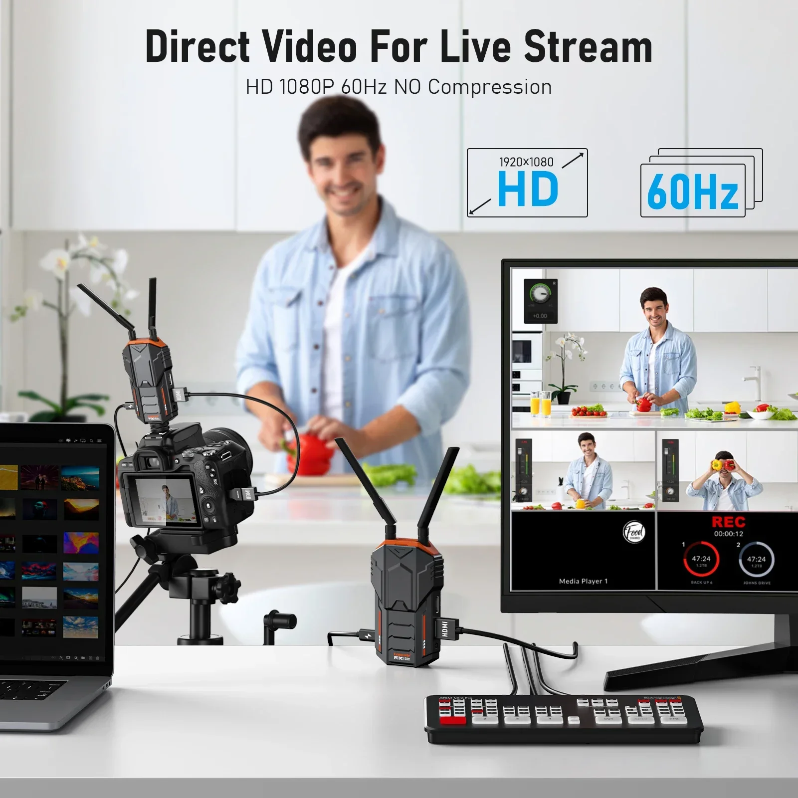Bezprzewodowy zestaw do transm – Wireless Hdmi Transmitter And Receiver 4K recenzja i cena